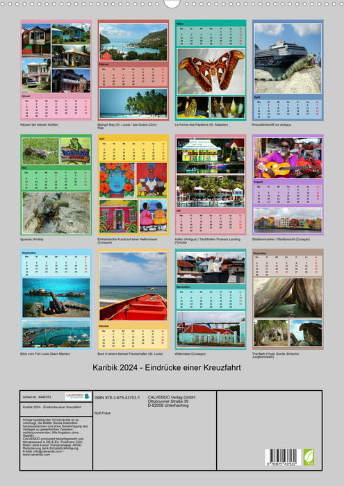 Caribbean 2024 - Impressions of a cruise (CALVENDO wall calendar 2024) 