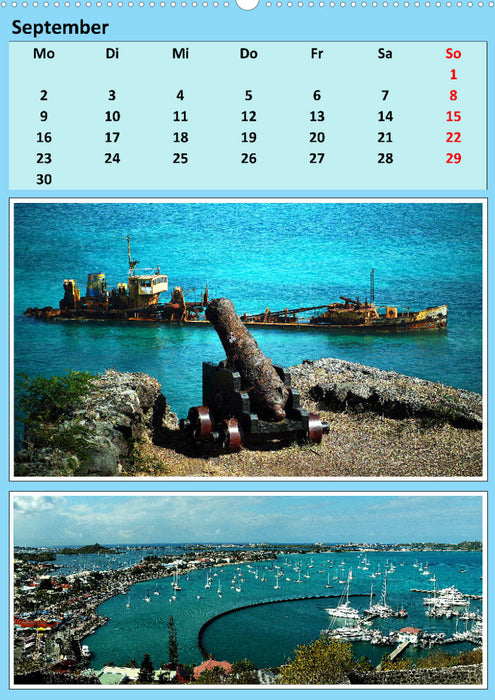 Karibik 2024 - Eindrücke einer Kreuzfahrt (CALVENDO Wandkalender 2024)