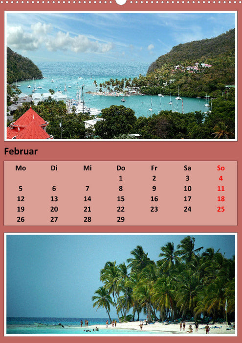 Karibik 2024 - Eindrücke einer Kreuzfahrt (CALVENDO Premium Wandkalender 2024)