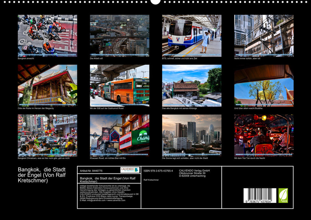 Bangkok City of Angels by Ralf Kretschmer (CALVENDO Premium Wall Calendar 2024) 