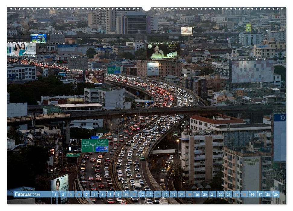 Bangkok Stadt der Engel von Ralf Kretschmer (CALVENDO Premium Wandkalender 2024)