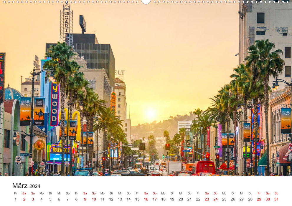 Kalifornien - Los Angeles, San Francisco und viel mehr. (CALVENDO Wandkalender 2024)