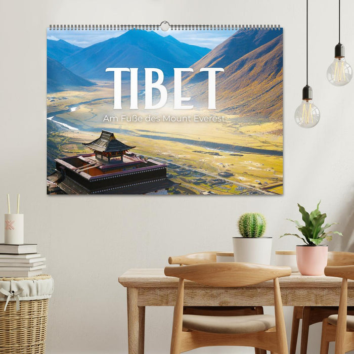 Tibet - Am Fuße des Mount Everest. (CALVENDO Wandkalender 2024)