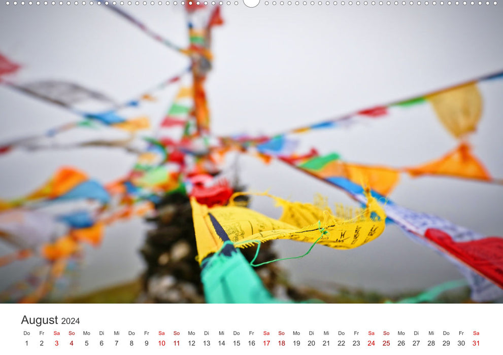 Tibet - Am Fuße des Mount Everest. (CALVENDO Premium Wandkalender 2024)