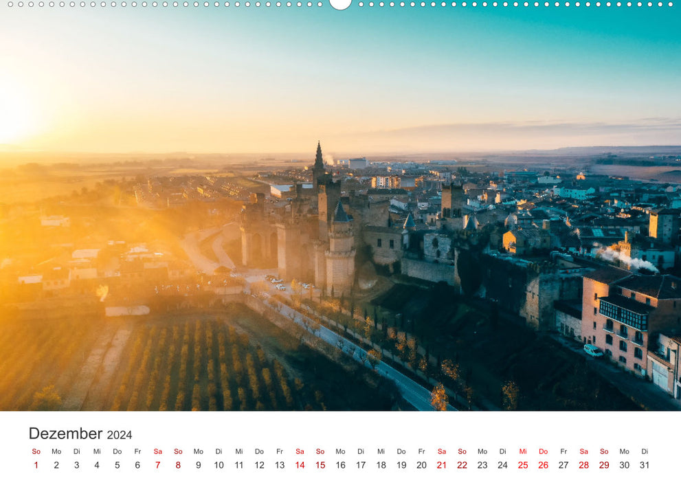 Spain aerial photos (CALVENDO wall calendar 2024) 