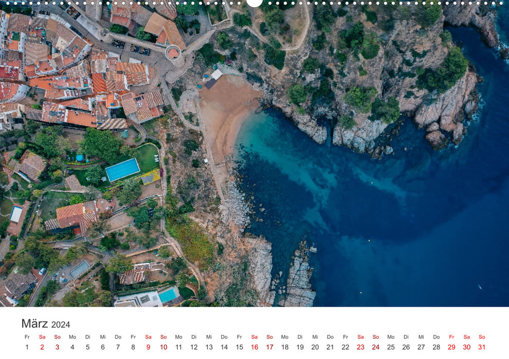 Spain aerial photos (CALVENDO wall calendar 2024) 