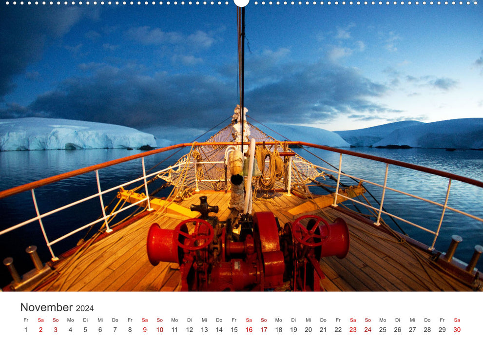 Antarctica - The largest ice desert in the world. (CALVENDO Premium Wall Calendar 2024) 