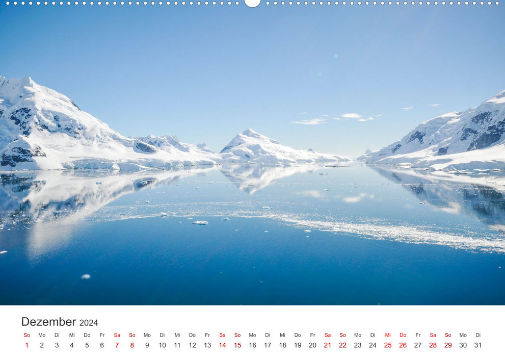 Antarctica - The largest ice desert in the world. (CALVENDO Premium Wall Calendar 2024) 