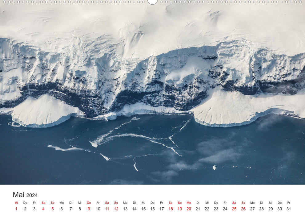 Antarctica - The largest ice desert in the world. (CALVENDO Premium Wall Calendar 2024) 