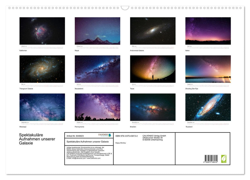 Spektakuläre Aufnahmen unserer Galaxie (CALVENDO Wandkalender 2024)