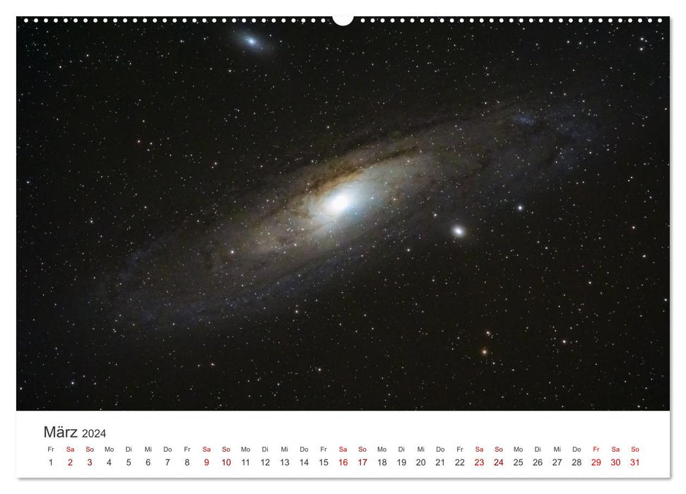 Images spectaculaires de notre galaxie (Calendrier mural CALVENDO 2024) 