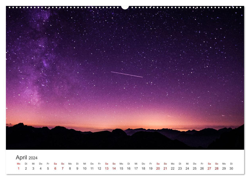 Images spectaculaires de notre galaxie (Calendrier mural CALVENDO 2024) 