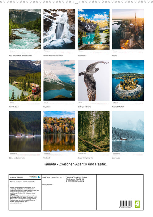 Canada - Between the Atlantic and the Pacific. (CALVENDO wall calendar 2024) 