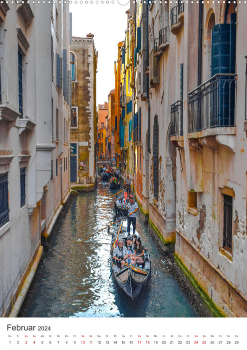 Venice - A city to fall in love with. (CALVENDO wall calendar 2024) 