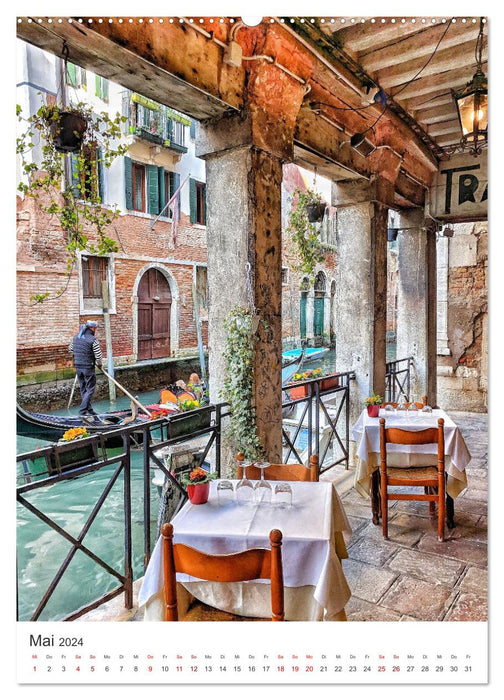 Venise - Une ville dont on tombe amoureux. (Calendrier mural CALVENDO 2024) 