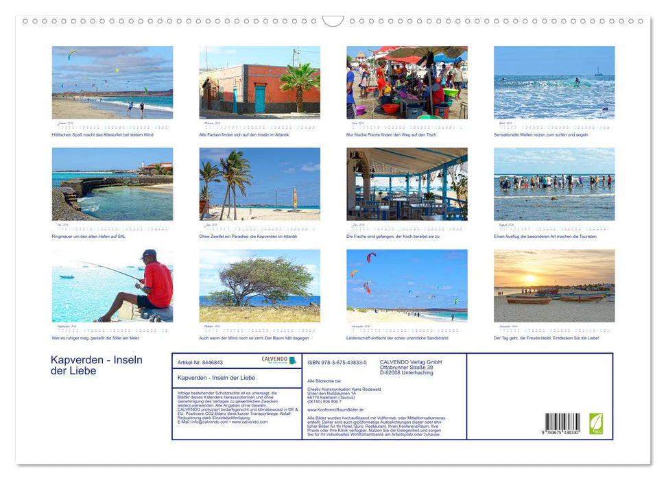 Cape Verde - Islands of Love (CALVENDO wall calendar 2024) 