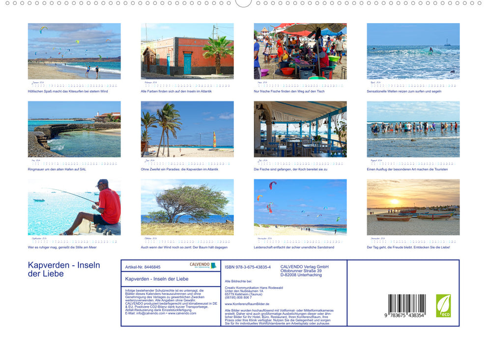 Cape Verde - Islands of Love (CALVENDO Premium Wall Calendar 2024) 