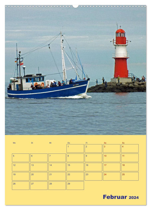 Sehnsuchtsort Warnemünde (CALVENDO Wandkalender 2024)