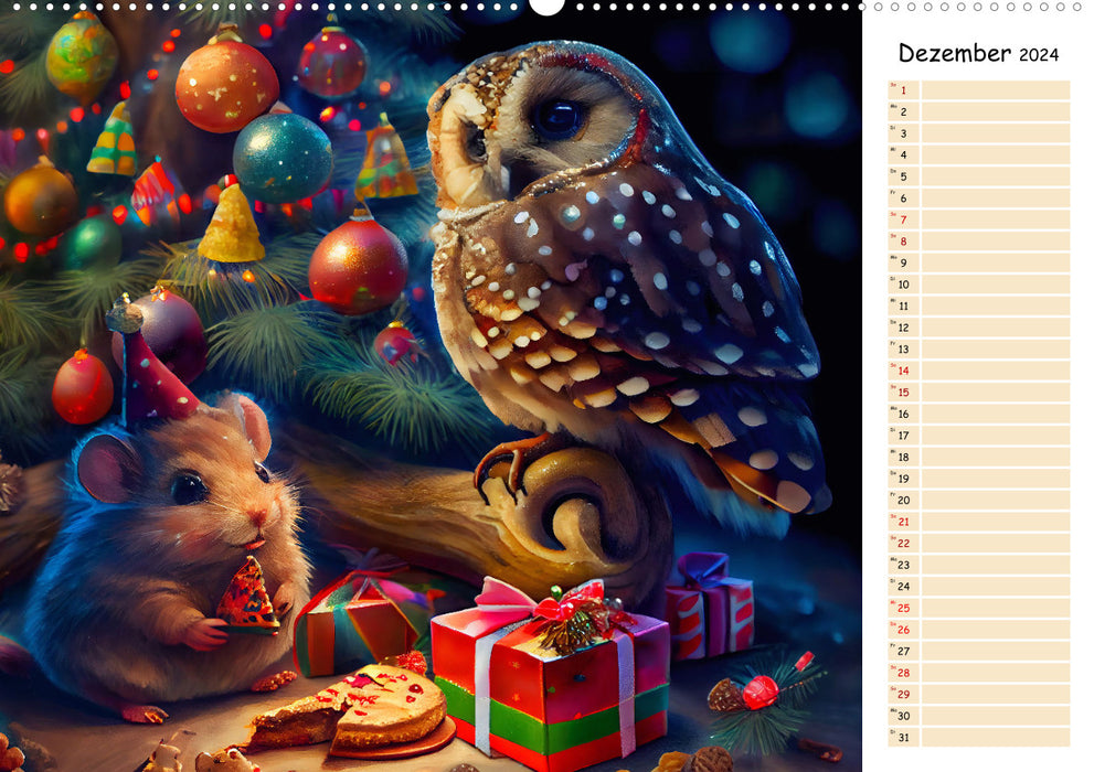 Mouse on Tour - Adventure Calendar for Kids with Planner (CALVENDO Premium Wall Calendar 2024) 