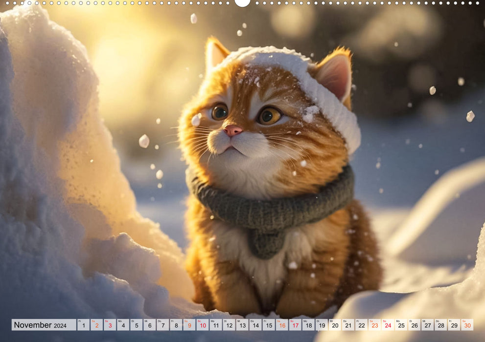 Funny kittens (CALVENDO Premium Wall Calendar 2024) 