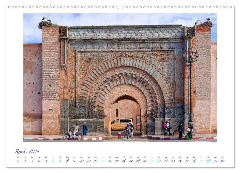 Marrakesch - Oase im Wüstenstaub (CALVENDO Premium Wandkalender 2024)