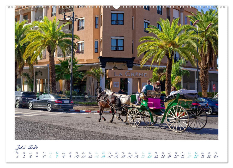 Marrakesch - Oase im Wüstenstaub (CALVENDO Premium Wandkalender 2024)