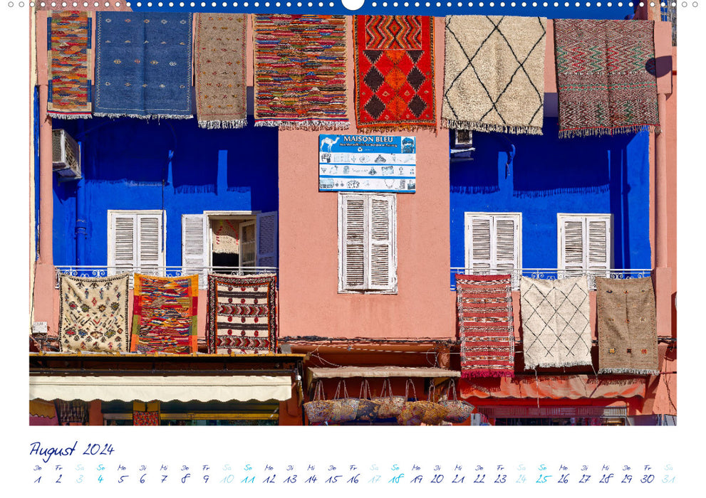 Marrakech - Oasis dans la poussière du désert (Calvendo Premium Wall Calendar 2024) 