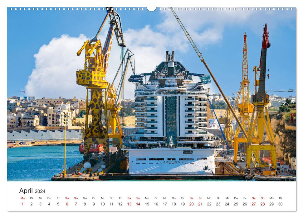 Valletta - Reiseziel im Mittelmeer (CALVENDO Premium Wandkalender 2024)