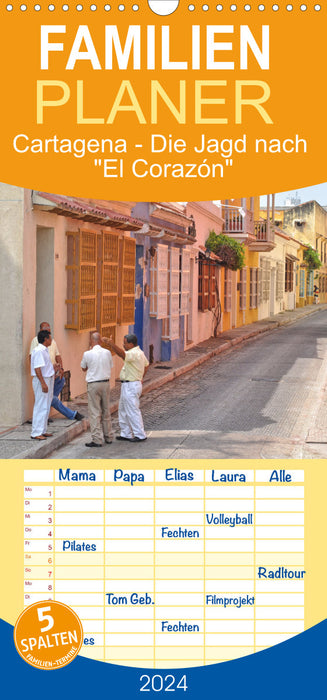 Cartagena - The Hunt for El Corazón (CALVENDO Family Planner 2024) 