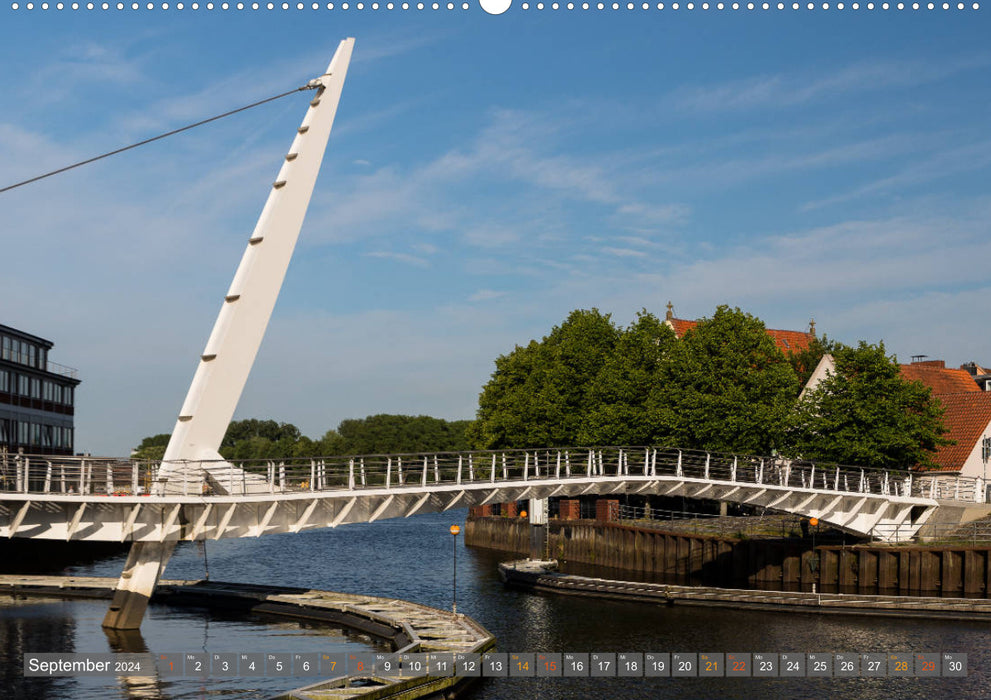 Bremen's maritime north: Vegesack (CALVENDO wall calendar 2024) 