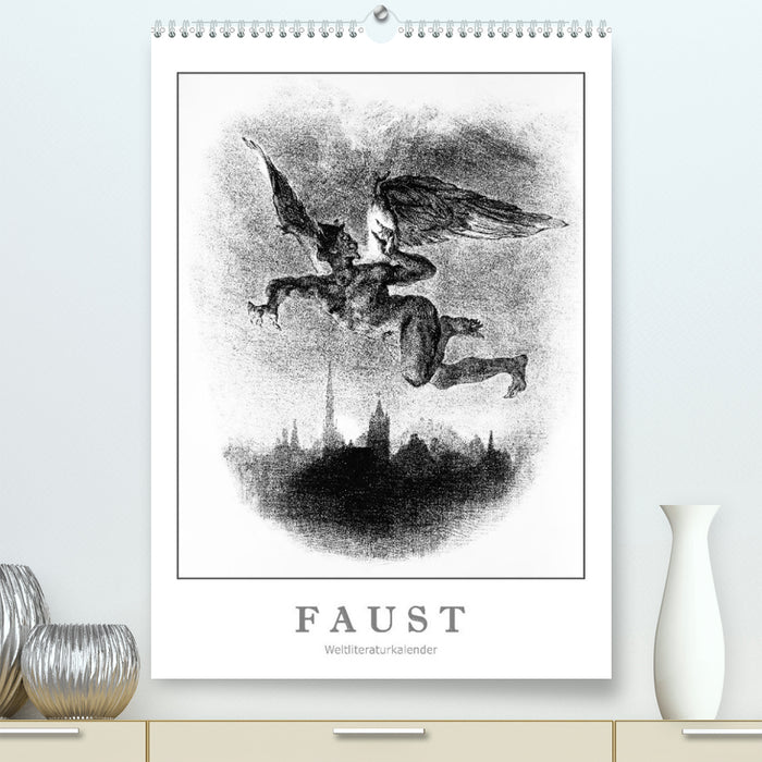 Faust - Calendrier de la littérature mondiale (Calvendo Premium Wall Calendar 2024) 