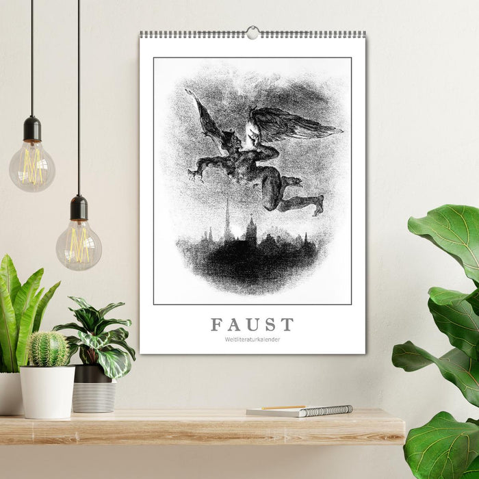 Faust - Weltliteraturkalender (CALVENDO Wandkalender 2024)