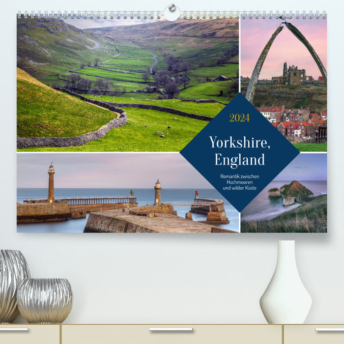 Yorkshire, Angleterre : Romance entre landes surélevées et côte sauvage (Calendrier mural CALVENDO Premium 2024) 