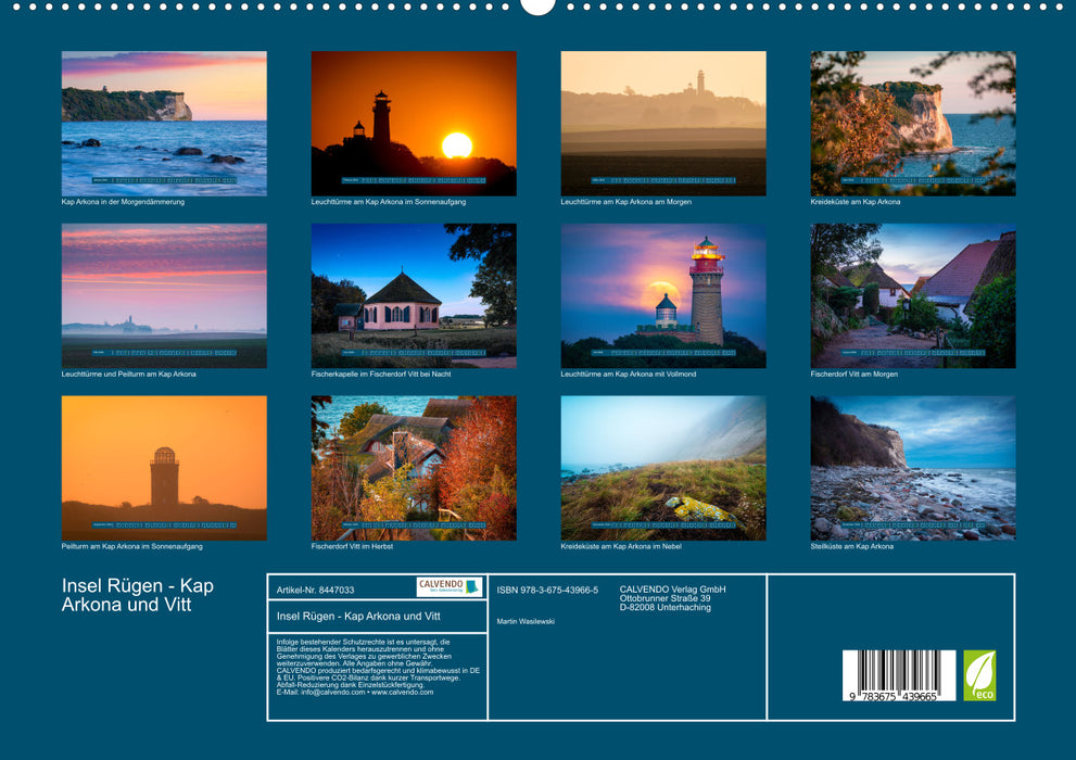 Insel Rügen - Kap Arkona und Vitt (CALVENDO Premium Wandkalender 2024)