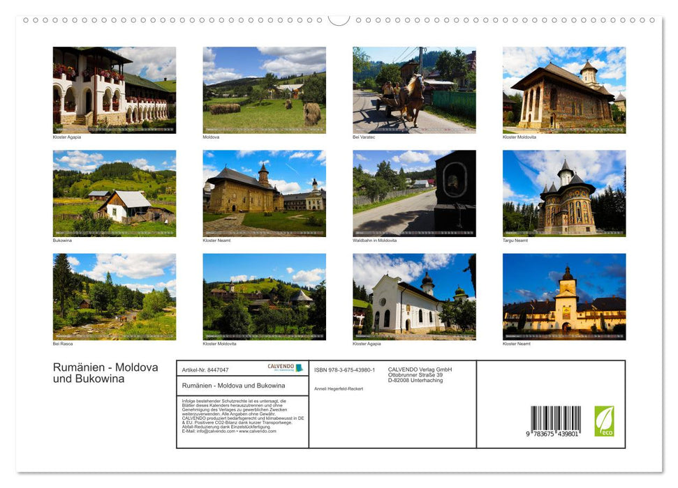 Rumänien - Moldova und Bukovina (CALVENDO Premium Wandkalender 2024)