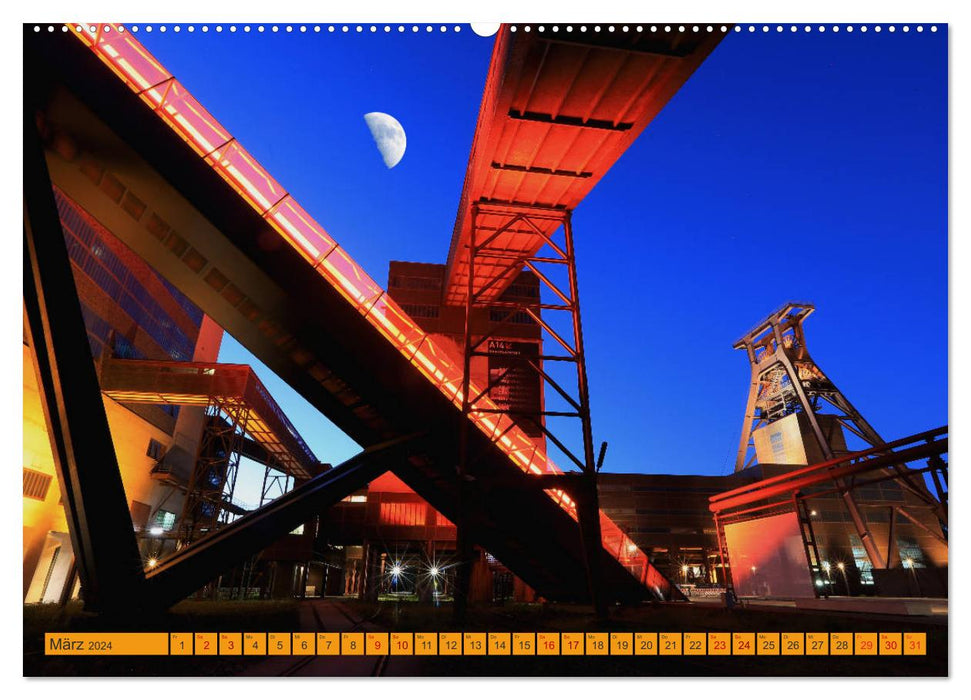 Die schönste Zeche der Welt Zollverein (CALVENDO Premium Wandkalender 2024)