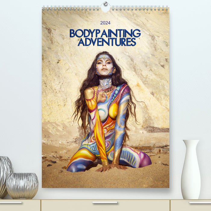 Bodypainting Adventures - Farbe auf nackter Haut (CALVENDO Premium Wandkalender 2024)