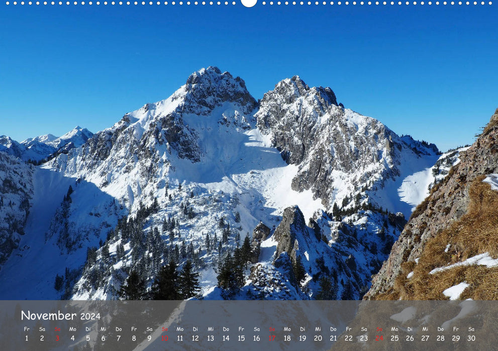 Ammergauer Alpen (CALVENDO Premium Wandkalender 2024)