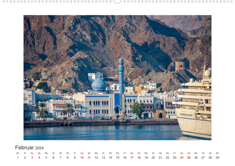 Oman – Destination de voyage Mascate et Salalah (Calvendo mural 2024) 