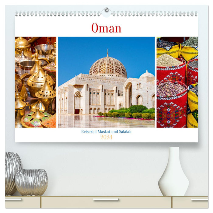 Oman - Reiseziel Maskat und Salalah (CALVENDO Premium Wandkalender 2024)