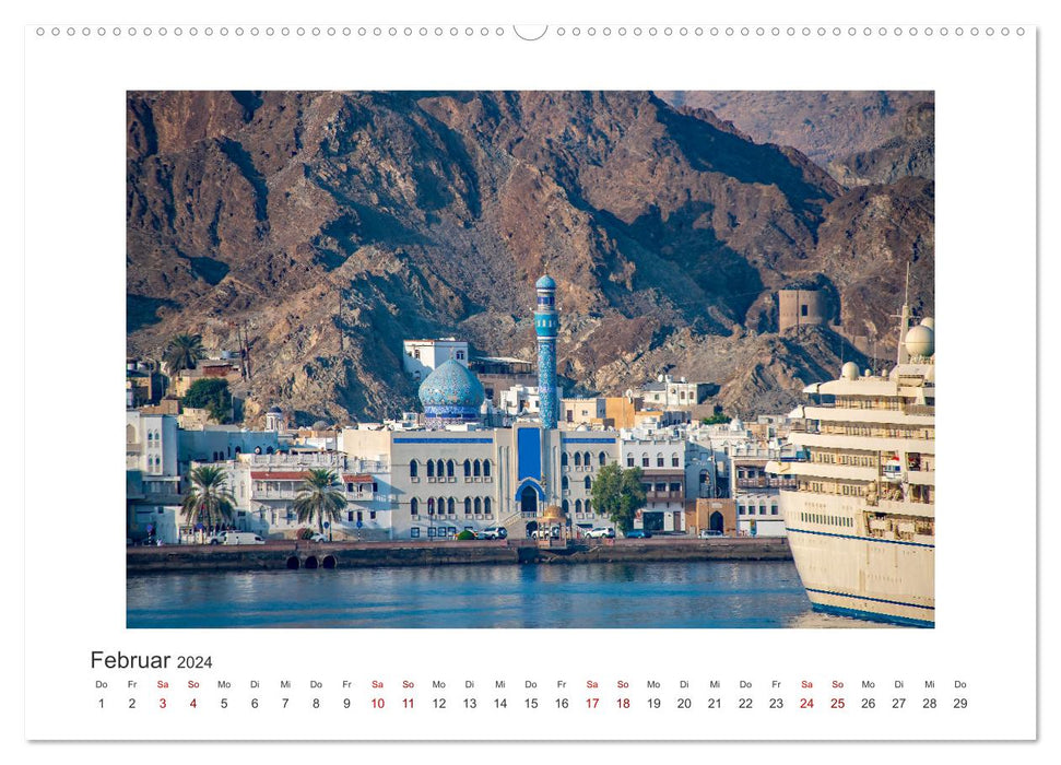 Oman - Reiseziel Maskat und Salalah (CALVENDO Premium Wandkalender 2024)