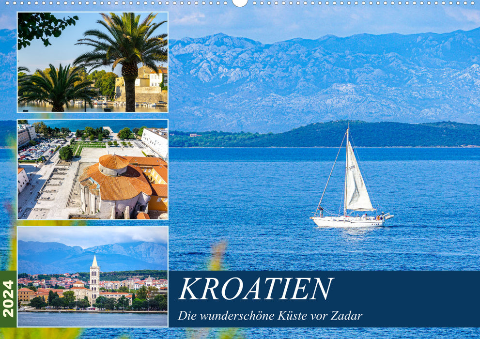 Kroatien Die wunderschöne Küste vor Zadar (CALVENDO Wandkalender 2024)