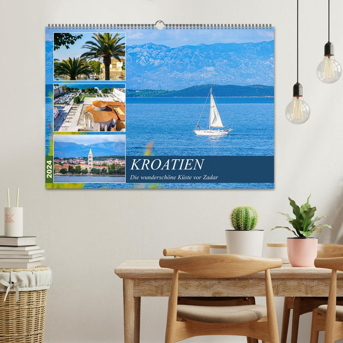 Croatia The beautiful coast off Zadar (CALVENDO wall calendar 2024) 