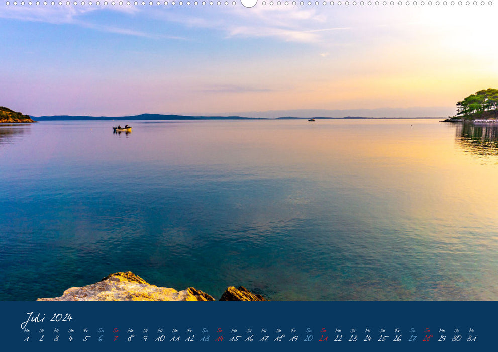 Kroatien Die wunderschöne Küste vor Zadar (CALVENDO Premium Wandkalender 2024)