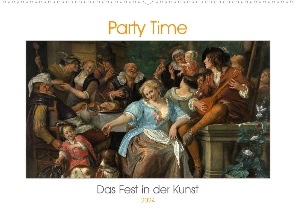 Party Time - La célébration dans l'art (Calendrier mural CALVENDO 2024) 