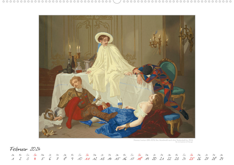 Party Time - Das Fest in der Kunst (CALVENDO Premium Wandkalender 2024)