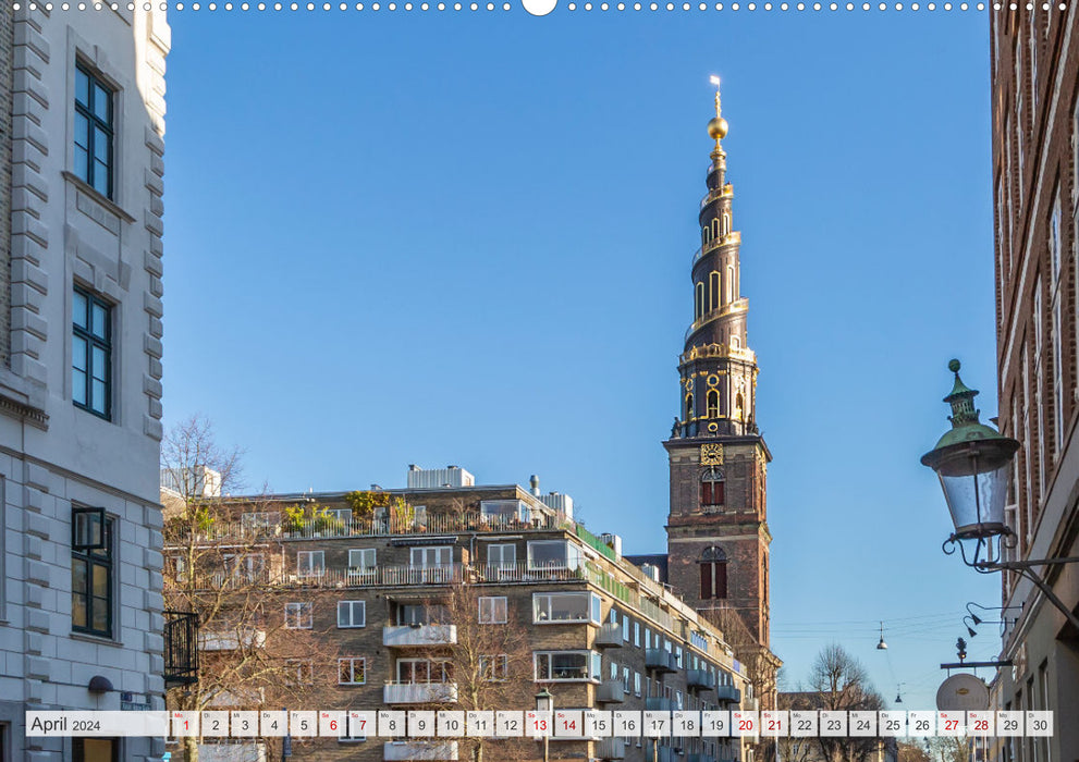 COPENHAGUE Coeur de ville pittoresque (Calvendo Wall Calendar 2024) 