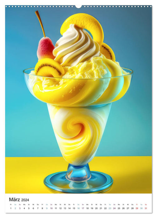 Ice cream to melt away (CALVENDO Premium Wall Calendar 2024) 