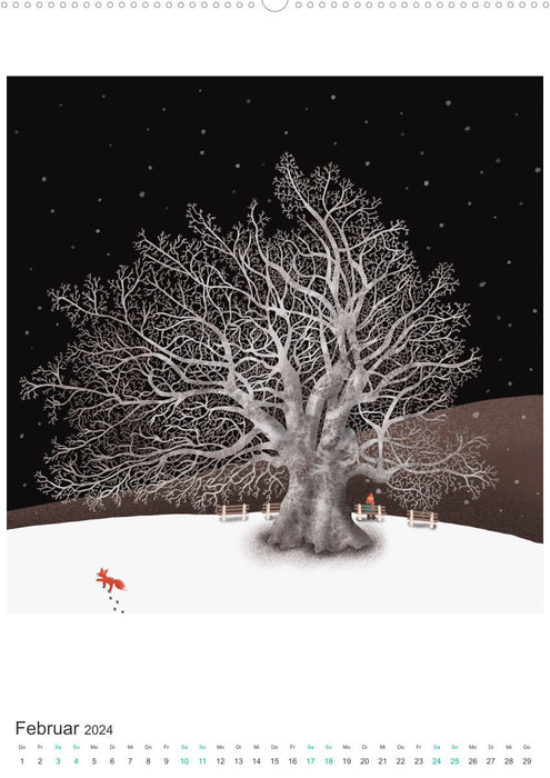 SAUVEZ NOS ARBRES - Les arbres signifient la vie (Calvendo Premium Wall Calendar 2024) 