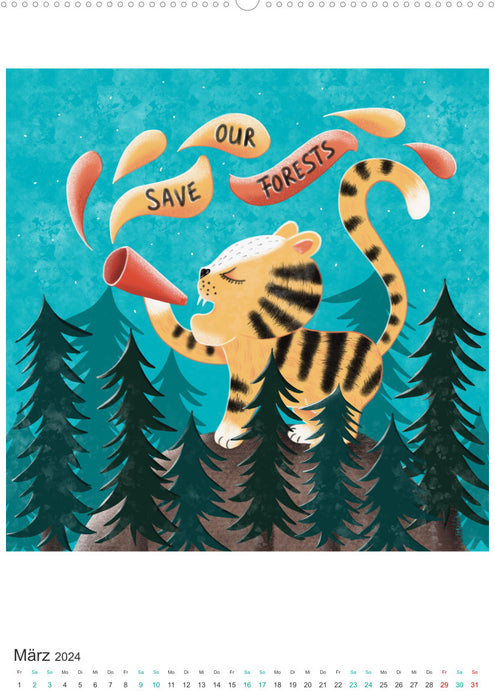 SAVE OUR TREES - Bäume bedeuten Leben (CALVENDO Premium Wandkalender 2024)